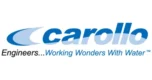 Carollo Engineers logo with a blue swoosh design, bold blue "carollo" text, and the tagline “Engineers...Working Wonders With Water™” in italic font.