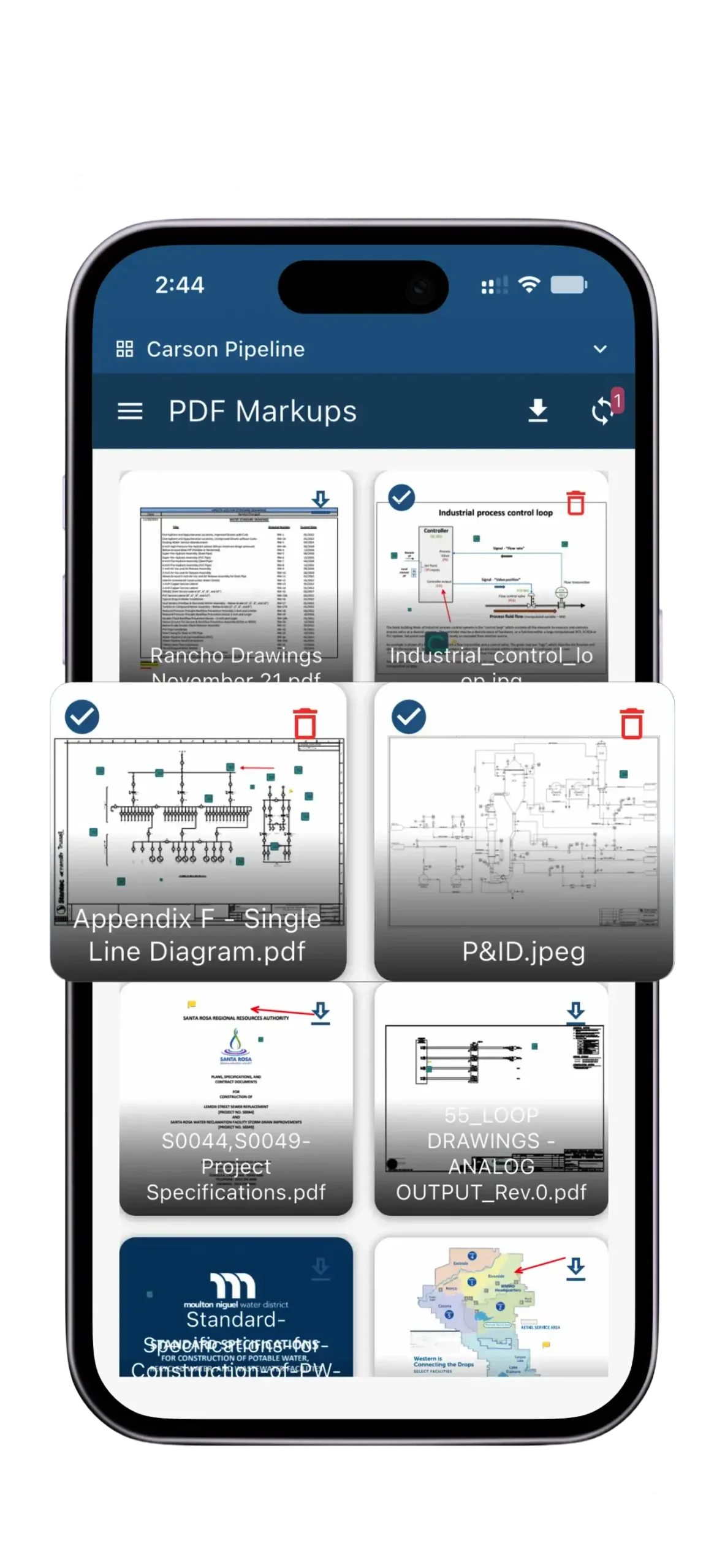 PDF Markup App Interface